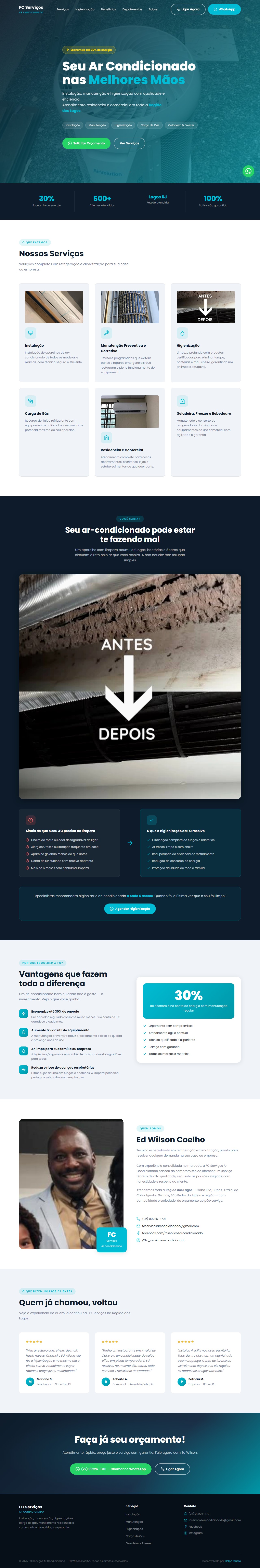 FC Serviços Ar Condicionado — prévia do site